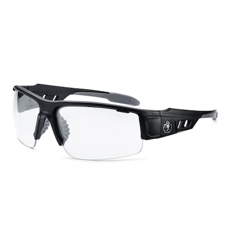 AFAS Safety Glasses, Matte Black Frame, Clear Lens